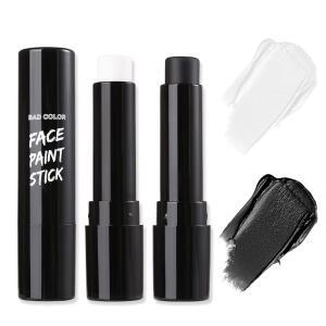 성인용 BADCOLOR 블랙 화이트 페이스 바디 페인트 스틱 아이 할로윈 SFX 메이크업 코스프레 조커 코스튬 파티용 저자극