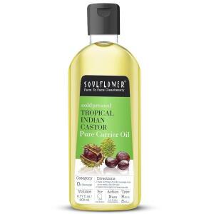 소울플라워 피마자 오일 두껍고 풍성한 모발 눈썹 및 속눈썹 100 6.77 Fl Oz