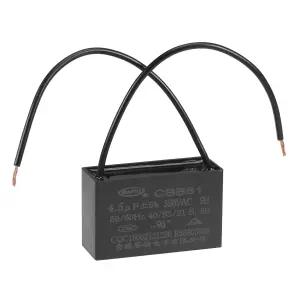 전기 팬 펌프 모터 발전기용 uxcell 천장 커패시터 CBB61 4.5uF 350V AC 2와이어 금속화 폴로필렌 필름