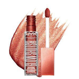 NYX 프로페셔널 메이크업 얼티밋 글로우 샷 리퀴드 아이섀도 비타민 C가 함유된 오래 지속되는 쉬머 클레멘타인 파인