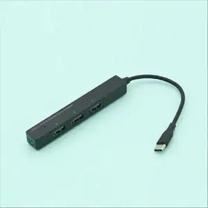 [COMS]USB 3.1 Type C 3포트 허브 3.5mm 스테레오 USB 2.0-WD5350F