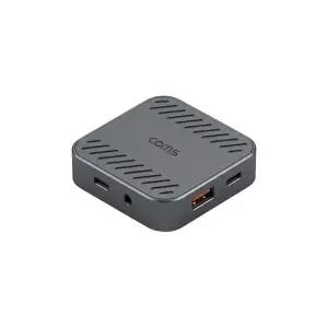 소형 6 in 1 맥세이프 멀티 허브 USB C타입 A타입 HDMI 3.5mm 오디오 C PD 100W RJ45