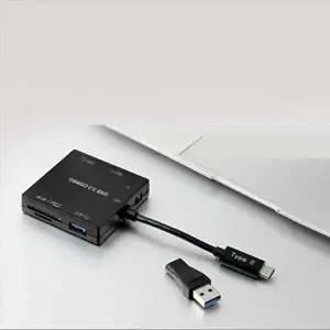 [COMS]USB 3.1 Type C 카드리더기 USB 3Port SD Micro SD U-WD538FB