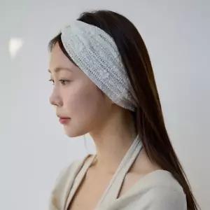 여자 봄 여름 플라워 스카시 꼬임머리띠 와이드 헤어밴드