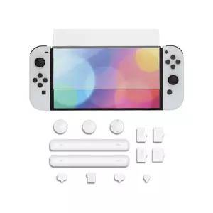 닌텐도 스위치 OLED 먼지 마개 강화 유리 필름 세트게임기 액정보호 기액정 기보호