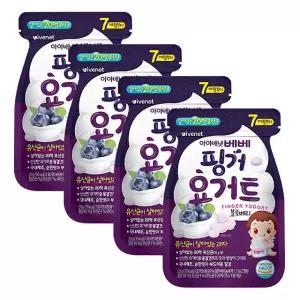 아이배냇 베베 핑거요거트 블루베리 4팩