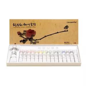 비비드 한국화 채색물감 7.5ml 16 K동양화 전문가 화채 수채 신한화 화물감
