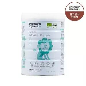 뢰벤짠 오가닉스 프리미어 유기농 분유 2단계 181일~돌까지 800g 1캔