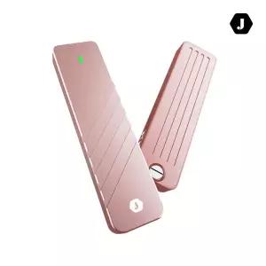 JW-i9 PRO 로즈골드C타입 10G M.2 NVMe SSD외장케이스외부저장하드 저장소 오리코 휴대용 용데이타소 데이