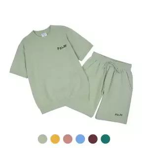 [팔랩키즈] 공용 입체로고 포인트 PICNIC 반팔맨투맨 세트_PK24S3ST003