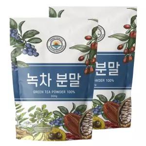 국산100% 녹차분말 300g 2ea