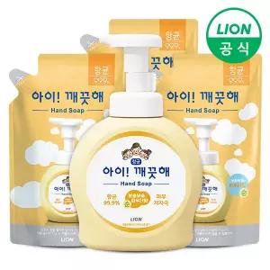 아이깨끗해 용기 490ml 1개+리필 450ml 3개