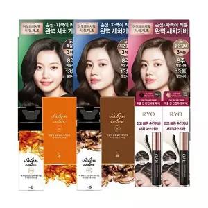 [아모레퍼시픽]려 우아채 한방크림염색 염색약/헤어 마스카라 모음