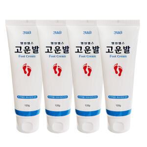 웰빙헬스 고운발 풋크림 튜브 발각질 보습 120g 4개