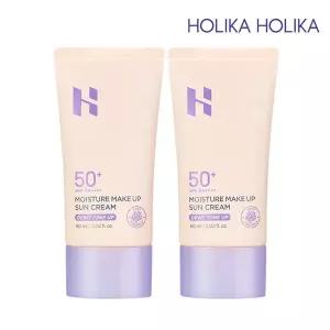 [홀리카홀리카][1+1] 모이스처 메이크업 선크림 SPF50+ PA++++ 60ml