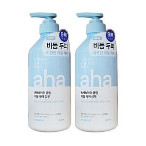 애경 더마앤모어 아하 쿨링 비듬케어 샴푸 600ml 2개 헤어