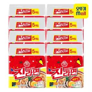 [본사직영] 오뚜기 진라면 매운맛 120g, 40개