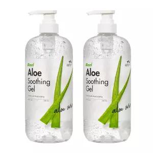 꽃을든남자 수분이 꽉 차 더 촉촉한 리얼 알로에 수딩젤 1000ml 2개