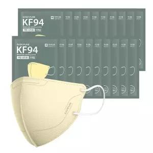 [리벤스] 에버퓨어 새부리형 마스크(KF94)(베이지/대형) 100입