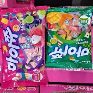 크라운 마이쮸 대용량 혼합 4가지맛 260입 1084g 포도/리치/멜론/애플망고
