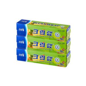 크린랩 식품용 비닐랩 22cmx100m 3개