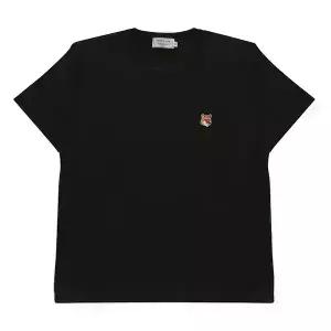 메종키츠네 반팔 LW00105KJ0008 P199 폭스헤드 패치 레귤러핏 여성반팔티 당일발송