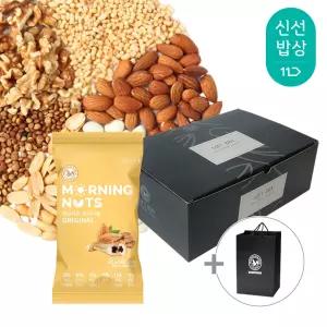 [산과들에] 하루견과 50봉 선물세트 + 쇼핑백 / 모닝너츠오리지널 견과 견과류 간식