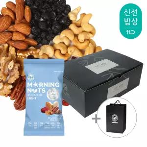 [산과들에] 하루견과 50봉 선물세트 + 쇼핑백 / 모닝너츠라이트 견과 견과류 간식