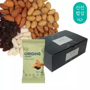 [산과들에] 하루견과 50봉 선물세트 + 쇼핑백 / 오리진스믹스너트 견과 견과류 간식