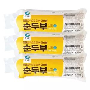 청정원 맷돌방식으로 갈아 고소한 순두부 1kg 3개