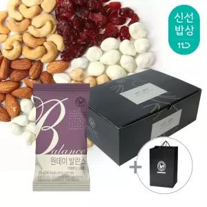 [산과들에] 하루견과 50봉 선물세트 + 쇼핑백 / 원데이발란스퍼플 견과 견과류 간식