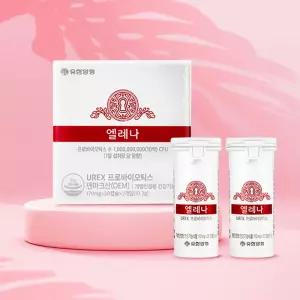 유한양행 엘레나 UREX 여성 질 건강 유산균 프로바이오틱스 60캡슐