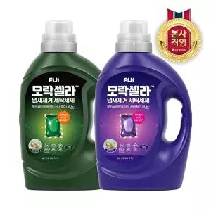 [LG생활건강]피지 모락셀라 냄새제거 액체세제 일반드럼 겸용 용기 2.1L x 1개(2종 택1)