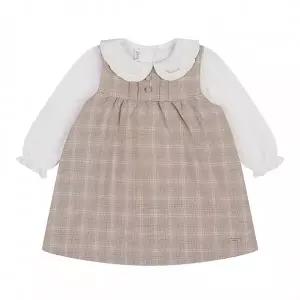 오드벨체크원피스상하(BEIGE)01S124057GN