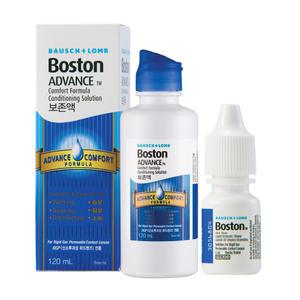 [바슈롬] 보스톤 어드밴스 컴포트 포뮬라 컨디셔닝 솔루션 120ml+리퀴드 엔자임 클리너 5ml 세트 하드렌즈