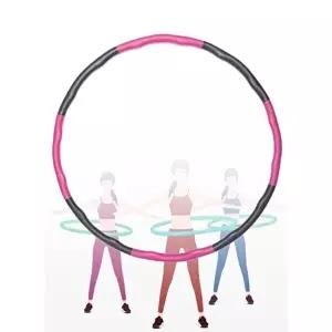 지압 후프 소프트폼 다-이어트 훌라후프 핑크그레이-WDAFA4B