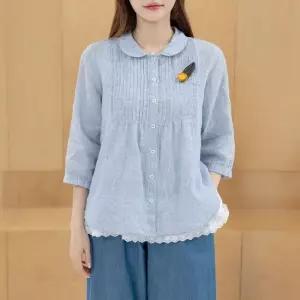 시더 잔체크 블라우스 마담 미시 중년 여성 빅사이즈 40대 50대