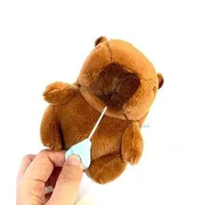 쭉 늘어나는 콧물 흘리는 카피바라 인형 키링 12cm-WFHNXQZ