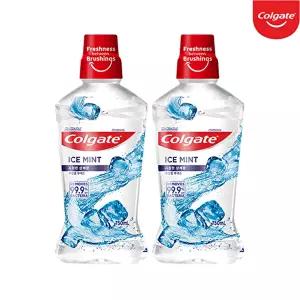 [콜게이트]콜게이트 가글 구취 입냄새 제거 구강세정 마우스워시 아이스민트 750ml 2개