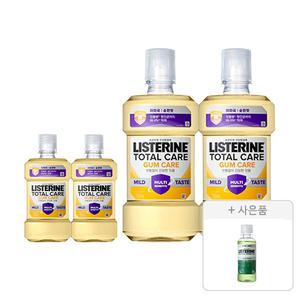 리스테린 검케어 마일드 750ml, 2개+250ml, 2개+증정(그린티 마일드 100ml, 1개)
