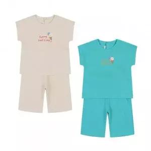 [더센트럴] 아가방 여름 하퍼반팔7부상하(BEIGE,GREEN)01S353001