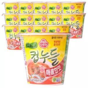 오뚜기 컵누들 매콤한맛 작은컵 37.8g 12개
