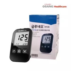 글루네오라이트 혈당측정기+채혈기+침10개 기본세트