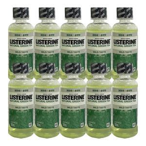 리스테린 내추럴 그린티 마일드 100ml 10개 / 휴대용 가글 구강청결제
