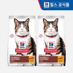 힐스 고양이사료 어덜트 헤어볼 컨트롤 1.6kg x 2개 (7156)