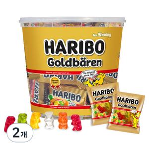 하리보 골드베렌 젤리 간식 학교 학원 유치원 93개입 1kg 2개