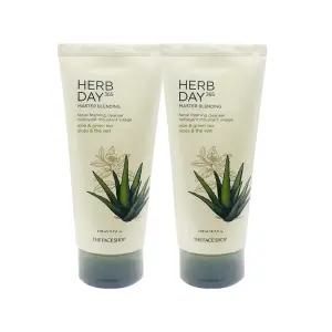 더페이스샵 허브데이 마스터 블렌딩 페이셜 클렌징폼 알로에 170ml + 170ml