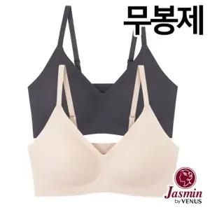 [자스민by비너스]소프트터치 프리컷 패드고정 누디 브라탑1종[JBRA032]S-XL