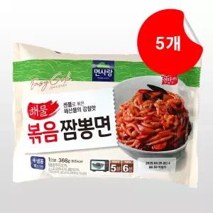 면사랑 해물 볶음 짬뽕면 365g x 5개 (냉동)