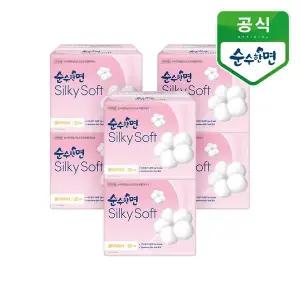 [깨끗한나라] 순수한면 생리대 실키소프트 대형 14개입 6팩